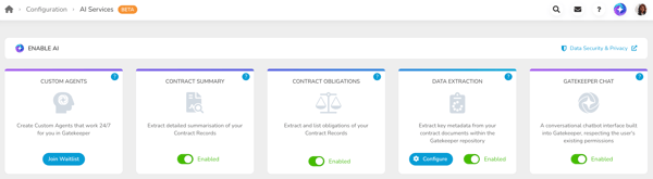 AI services config