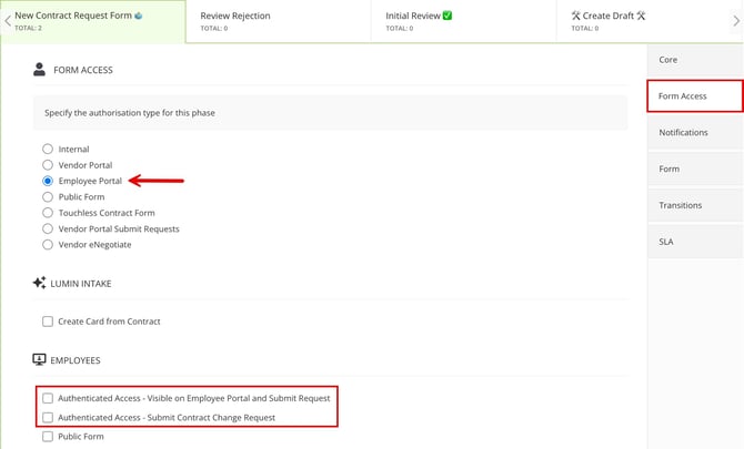 EP workflow config