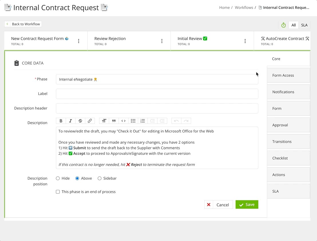 🛠 Create Your Own - Internal Contract Request Workflow