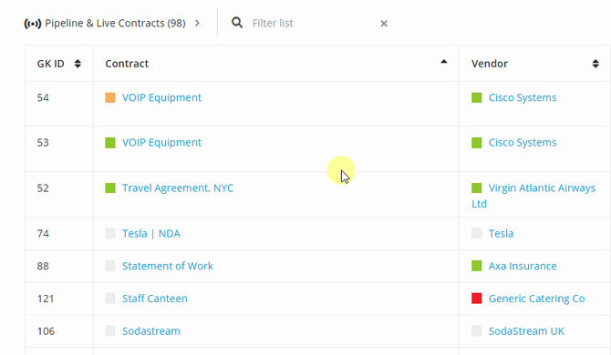 Filter Contracts