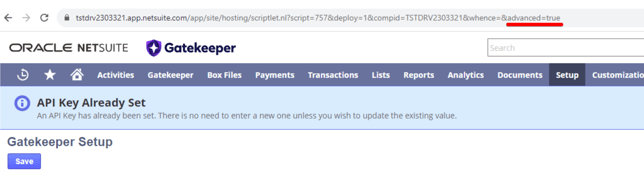 GK Setup Advanced NetSuite