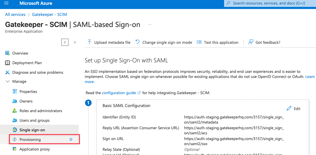 Configure SCIM for Microsoft Entra