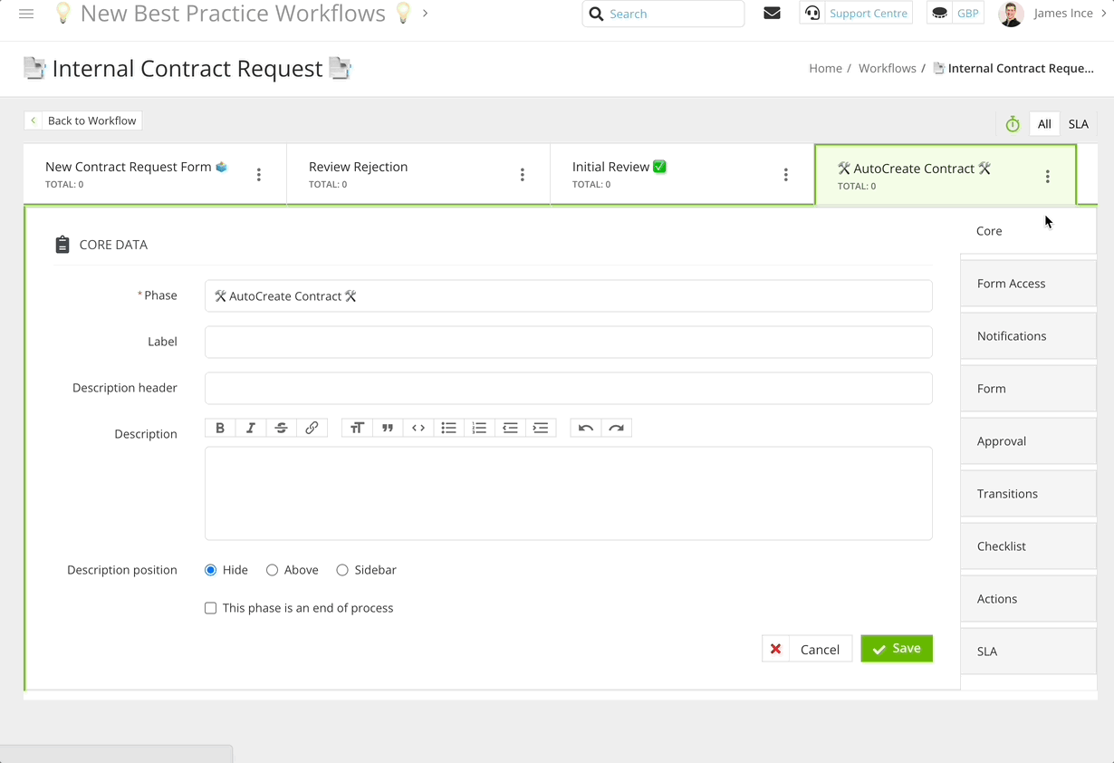 🛠 Create Your Own - Internal Contract Request Workflow