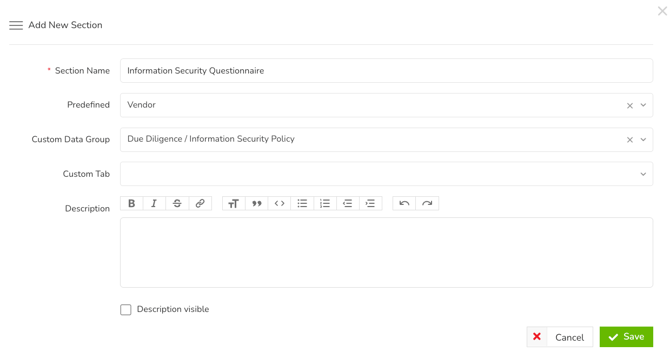 add vendor custom data