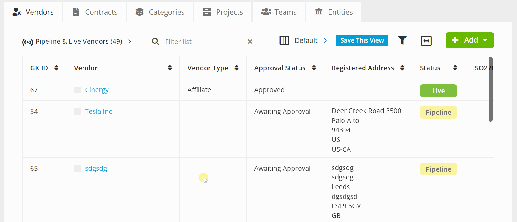 add vendor-1