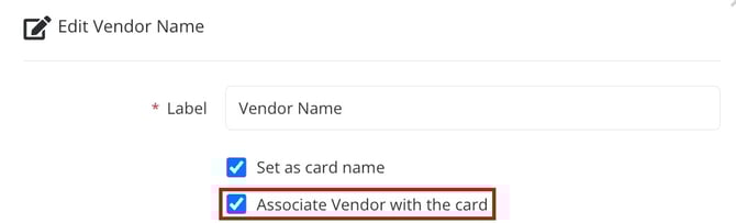 associate vendor w card