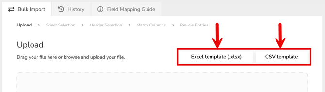 bulk import risk (download template)
