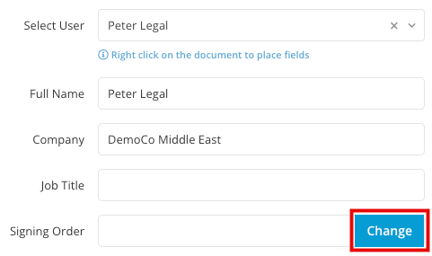 change signing order