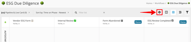 configure esg workflow
