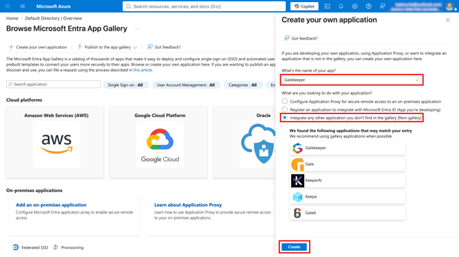 create GK app