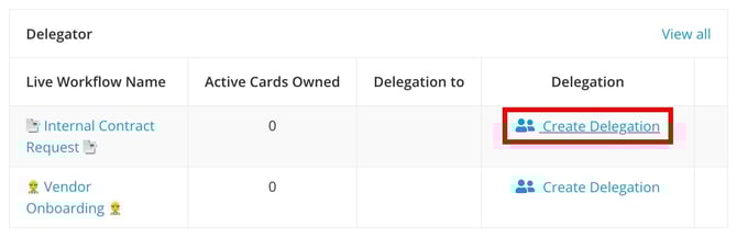 create delegation for others