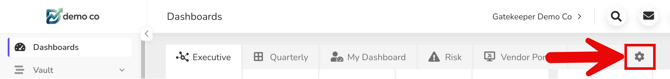 dashboard settings