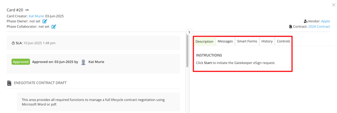 description sidebar