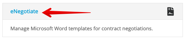 eNegotiate Configuration