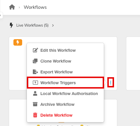 edit WF triggers