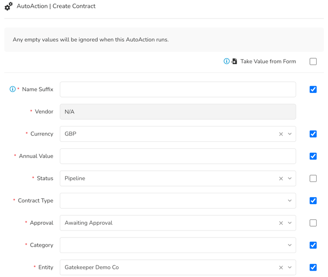 edit autoaction for contract requests