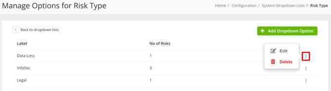 edit risk types