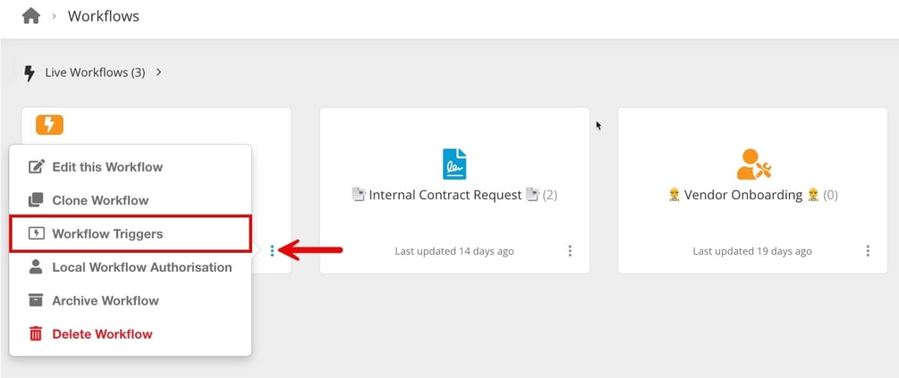 Configure a Workflow Trigger