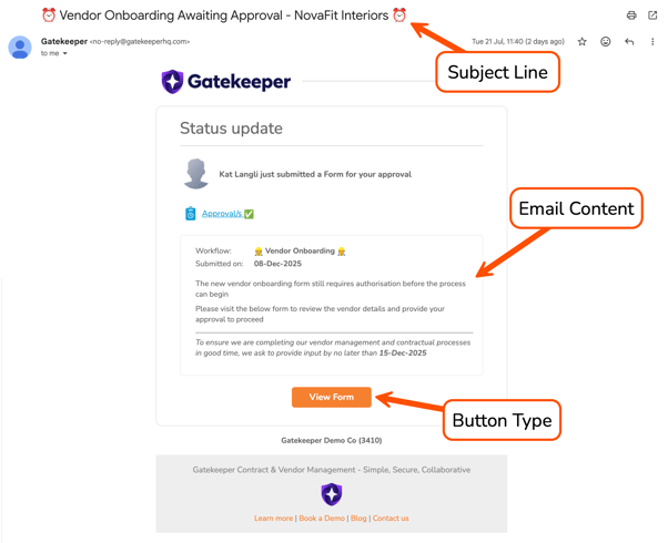 email notification example