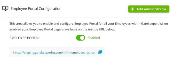 employee portal enable