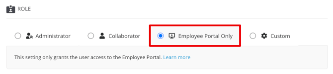 employee portal only