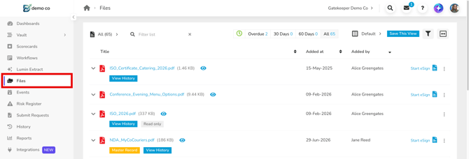 files repository