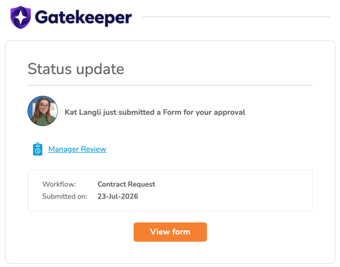 generic WF notification