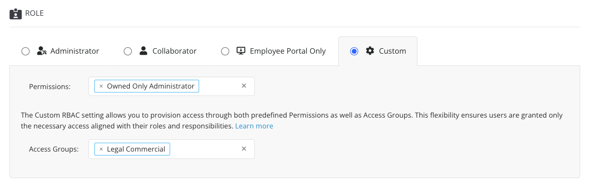 Manage Access Groups (RBAC)