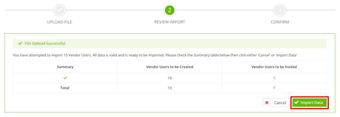 import vendor user data
