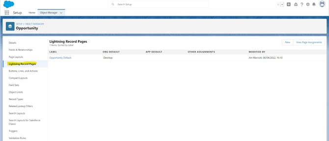 lightning record pages