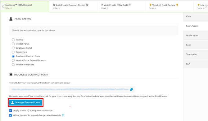 manage personal links