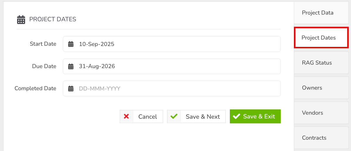 Manage Projects