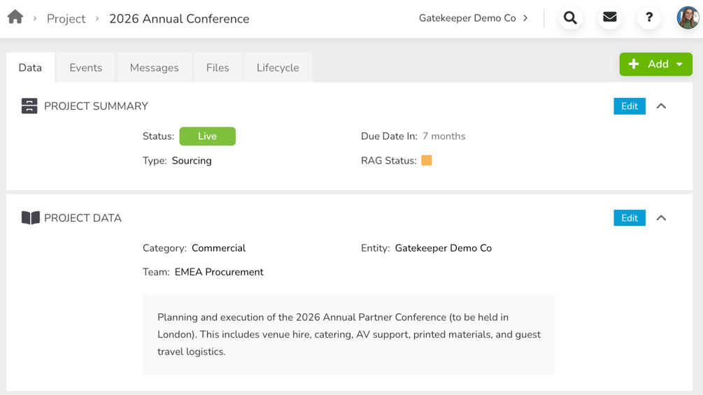Project Capture Manage Projects