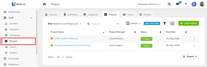 projects list view-1