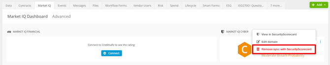 remove sync w securityscorecard