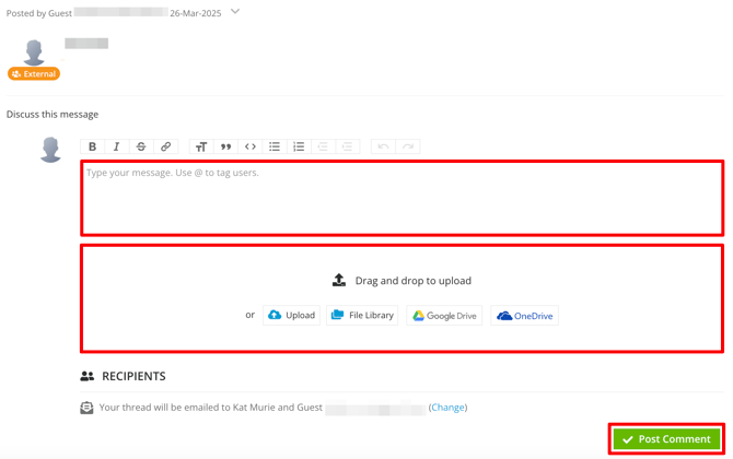 respond to message