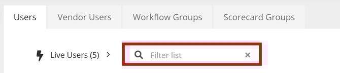 search users