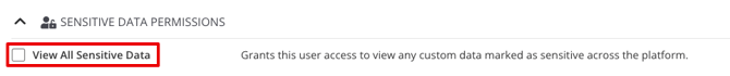 sensitive data permissions