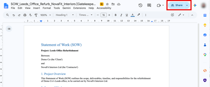 share from gdocs