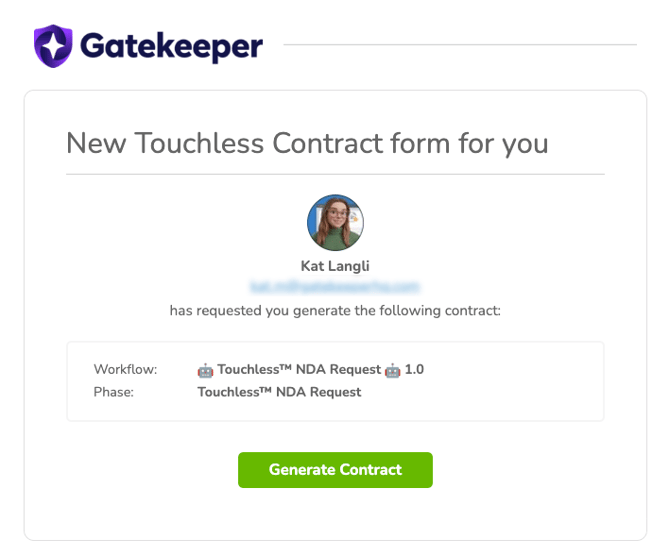 touchless form email