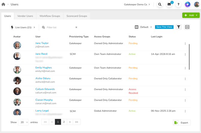 users list-1