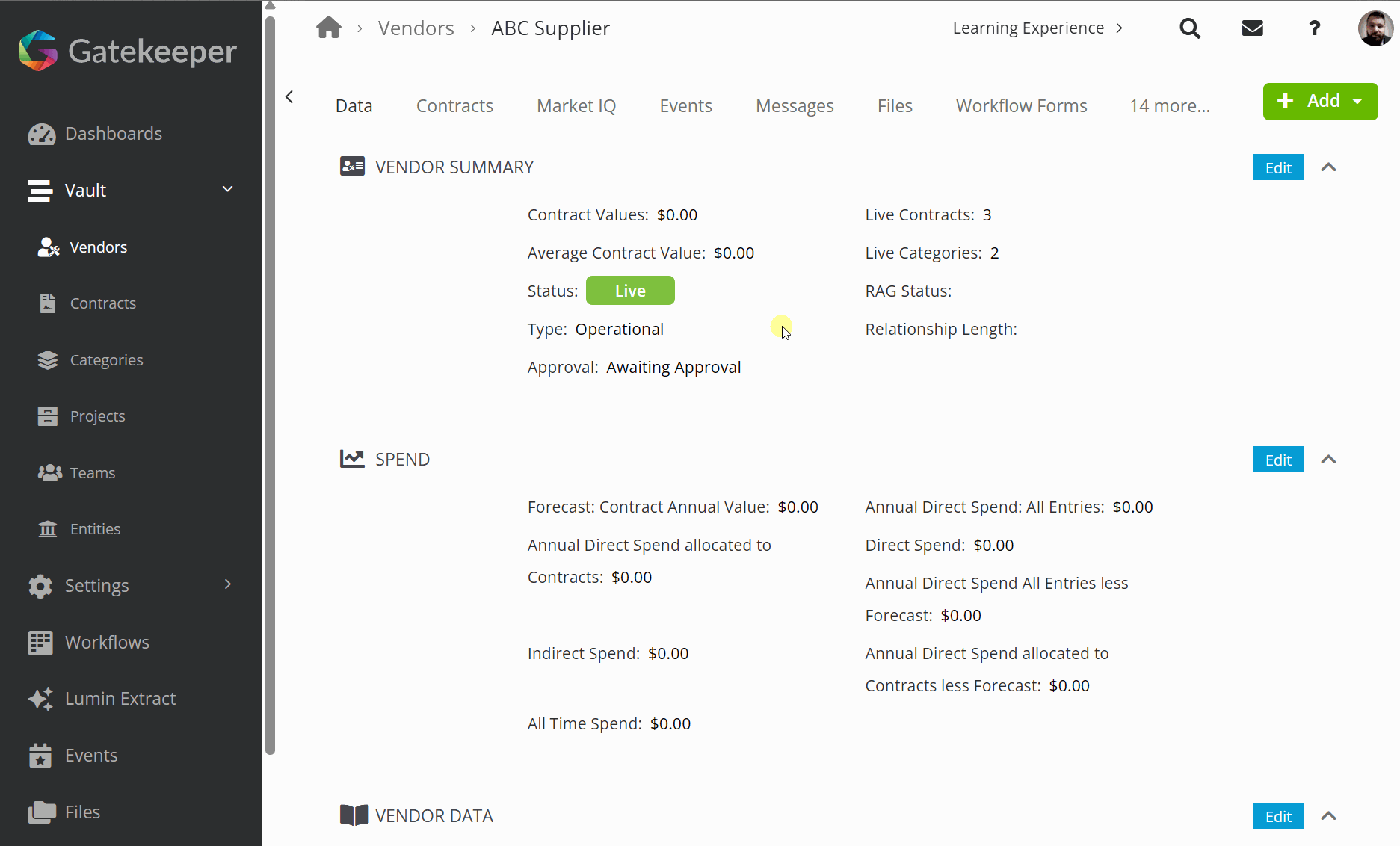 workflow contract