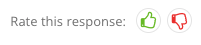 Feedback buttons on Insights